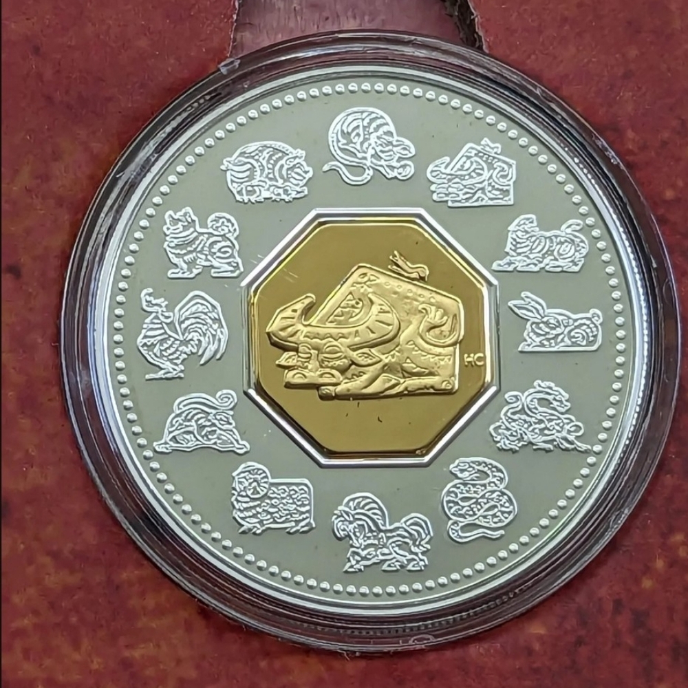 2009 Canada $15 Year of The Ox Sterling Silver Coin and Stamp Set